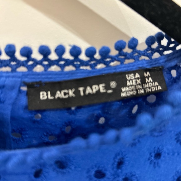 Marine Blue Eyelet Top - Picture 3 of 3